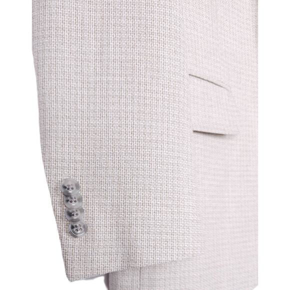 Tommy Hilfiger Men's Modern-Fit Flex Stretch Sport Coat White Tan Check 44L NWT - Picture 5 of 7